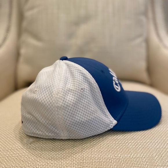 Callaway Odyssey Blue Golf Hat with White Embroidery Size S/M Flex Fit - Picture 10 of 10